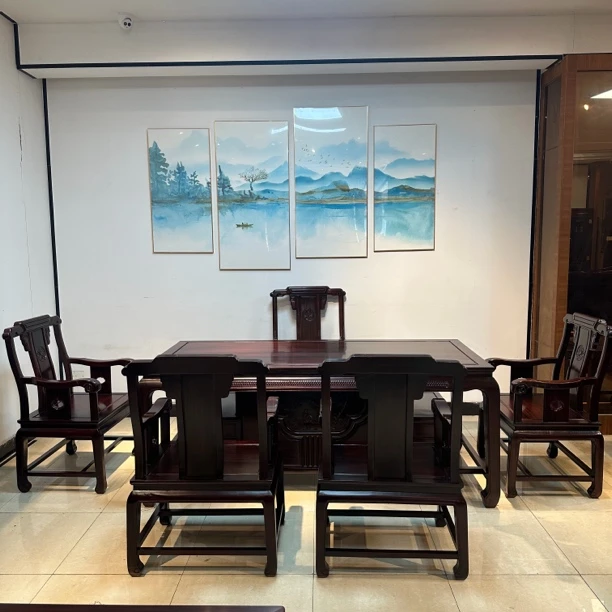 新红利居推荐—2米福运干泡茶台茶桌餐桌