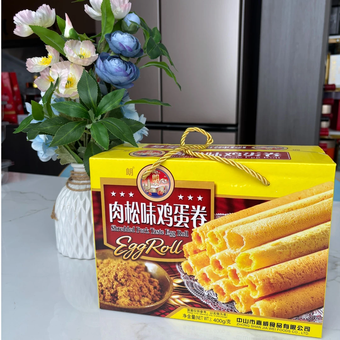 福利品400克肉松味鸡蛋卷一盒