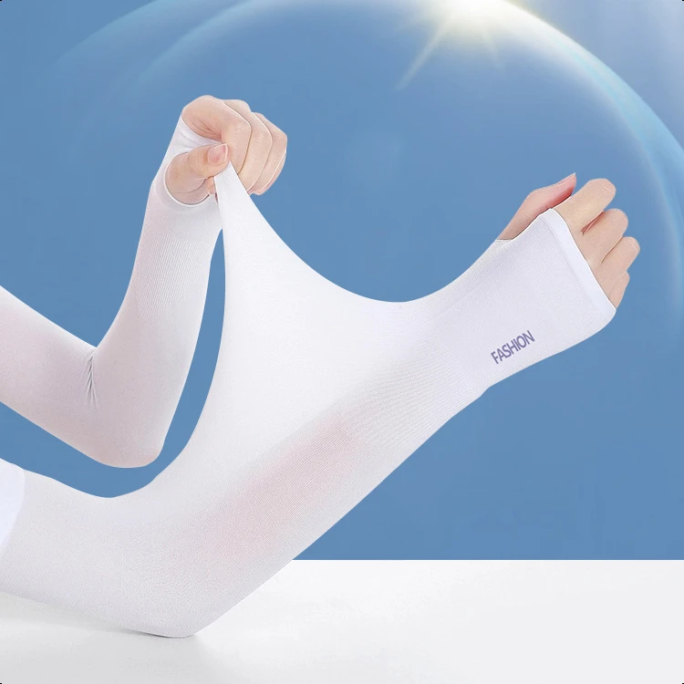 TIFICY户外夏季冰丝袖套防晒冰袖女夏季防紫外线开车防晒骑行袖套