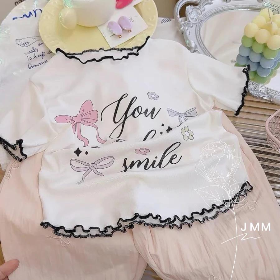 K133 女童夏季新款印花半袖洋气薄款休闲T恤