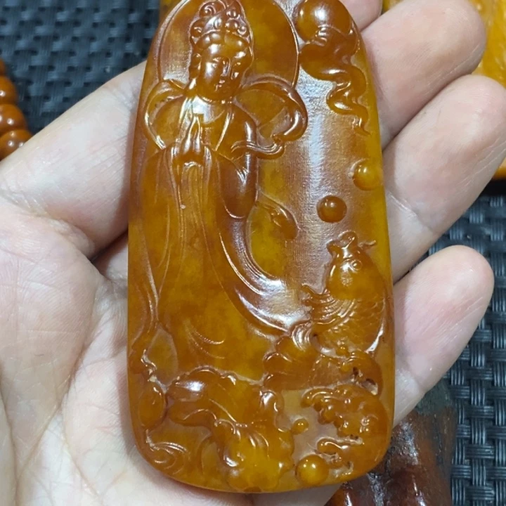 滴血莲花菩提吊坠