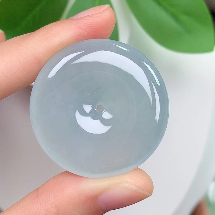 翡翠未镶嵌颈饰平安扣 34-6.0mm