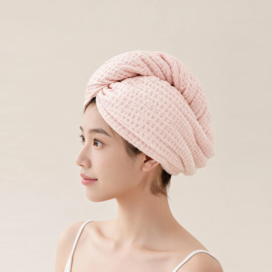 【TOOLCLUB】华夫格干发帽家用速干菠萝格干发帽加厚成人透气强吸水