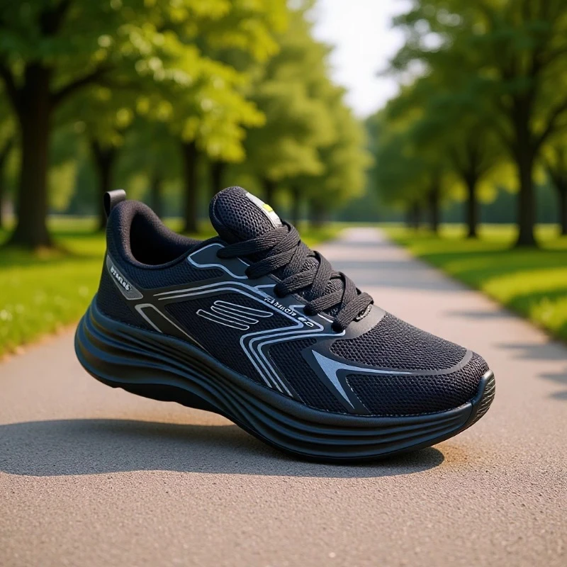 夏季轻奢男跑鞋透气鞋子舒适跑步鞋运动鞋休闲易弯折