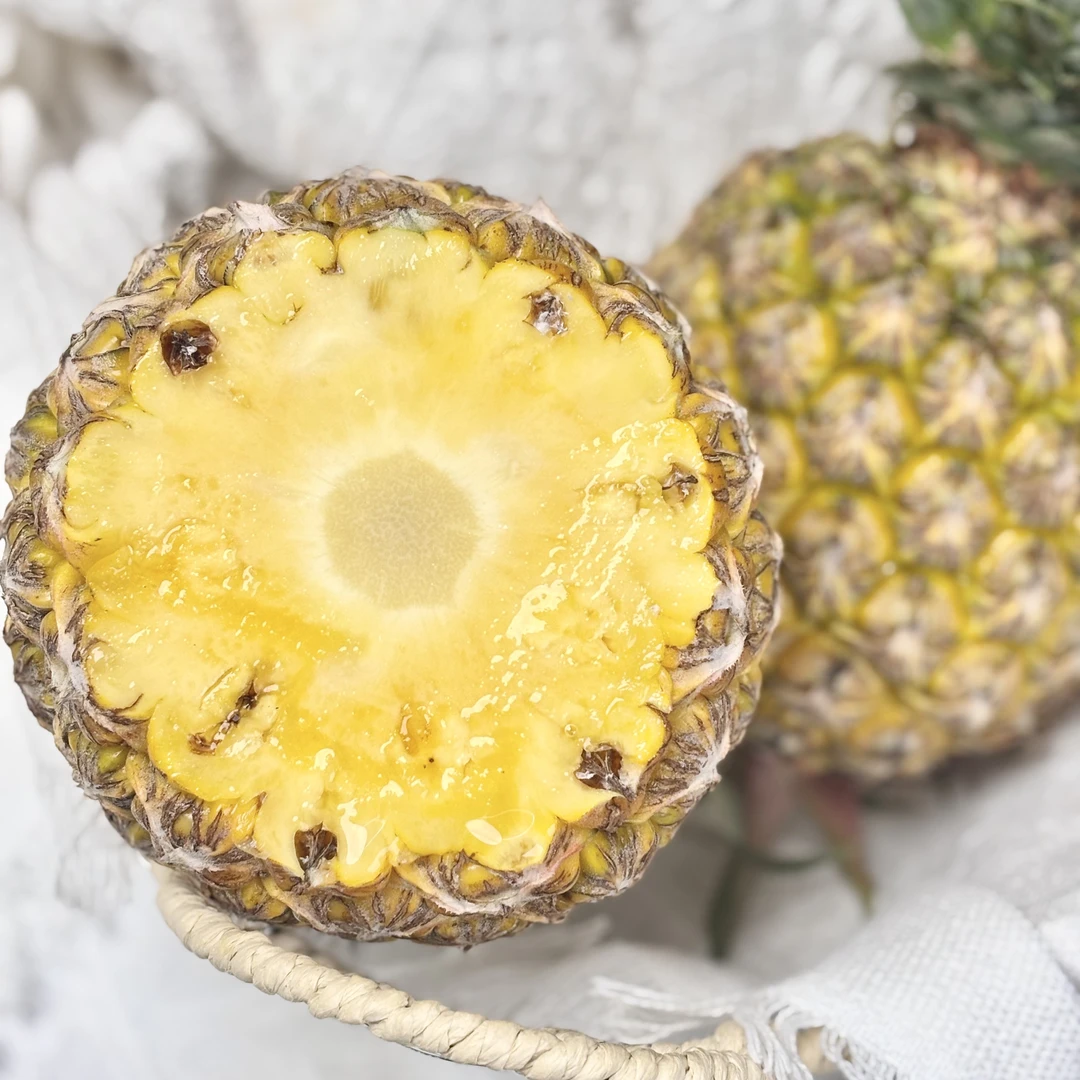 海南芒果凤梨酸甜可口香气足芯能吃自然完熟收到就能吃微黄更佳
