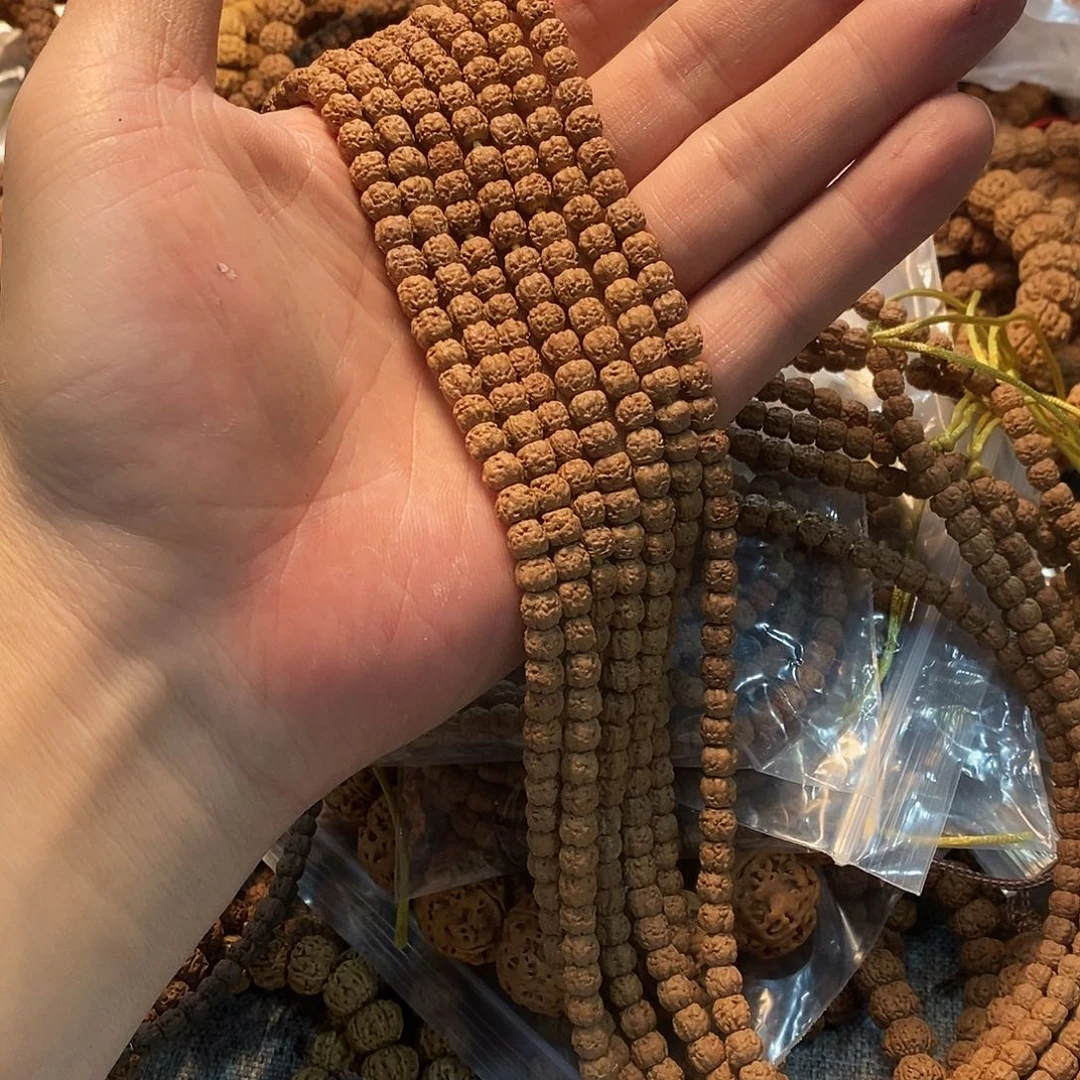 金刚菩提吊坠蟠龙佛手5+6mm108龙切