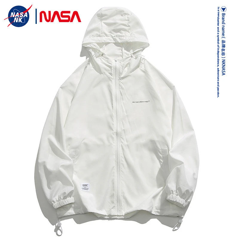 联名白色男士防晒衣夏季薄款户外运动防紫外线钓鱼防晒服男XY外套