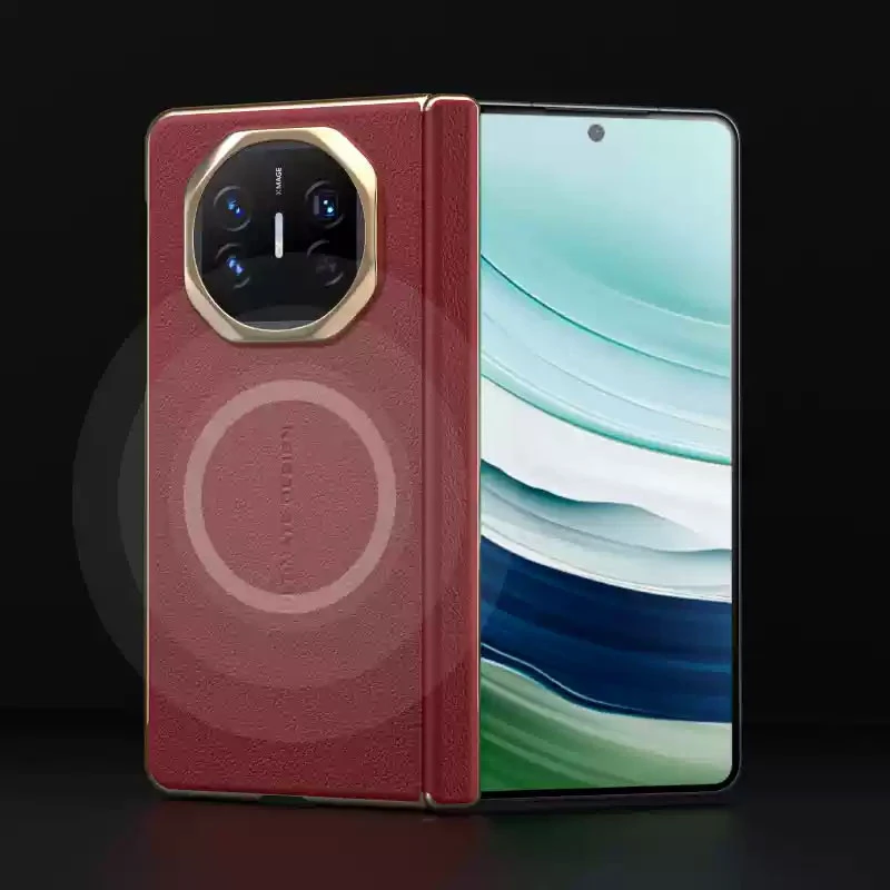 适用华为MateXTs手机壳matext双中轴保护套非凡大师折叠真皮