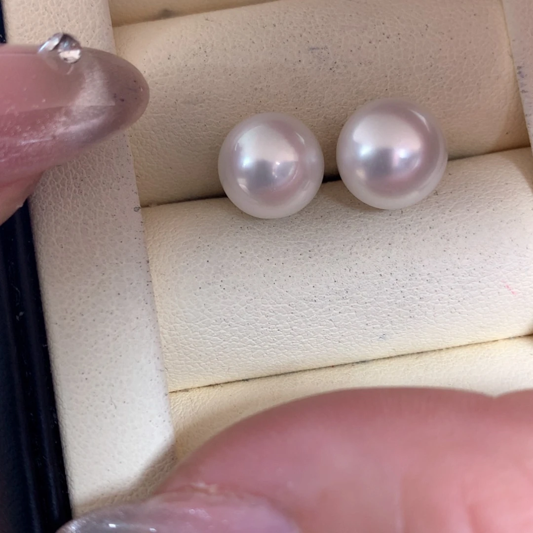 海水珍珠耳饰18K金镶嵌