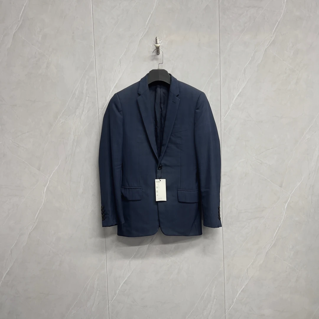 95新 DIOR/迪奥 经典格纹内里满Logo羊毛西装西服夹克/W0143/44码