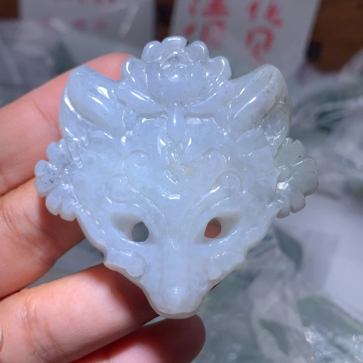 翡翠未镶嵌颈饰保真天然A货翡翠