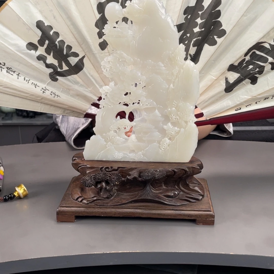 和田玉未镶嵌摆件