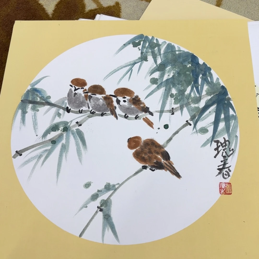 国画50-50卡纸作品童