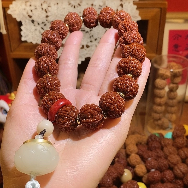 金刚菩提吊坠186玉华18颗手持香炉