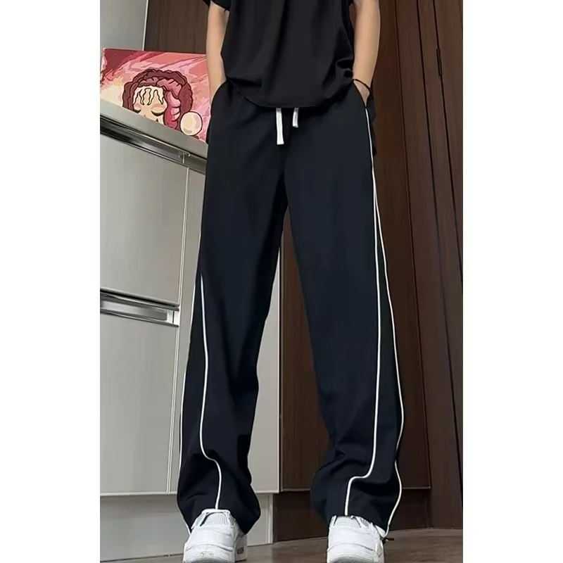 502894童装男童速干休闲长裤2025夏男宝显瘦渐变速干冰丝透气长裤