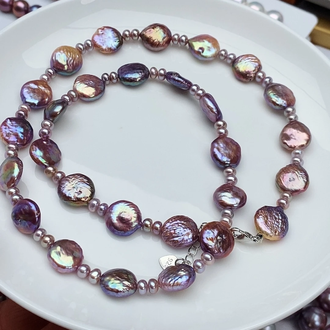 颈饰淡水珍珠银S925镶嵌