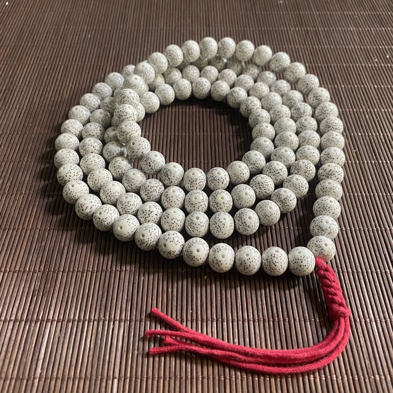 精选毕业级海南毛感料脱脂星月菩提正月13大圆珠108珠文玩念珠