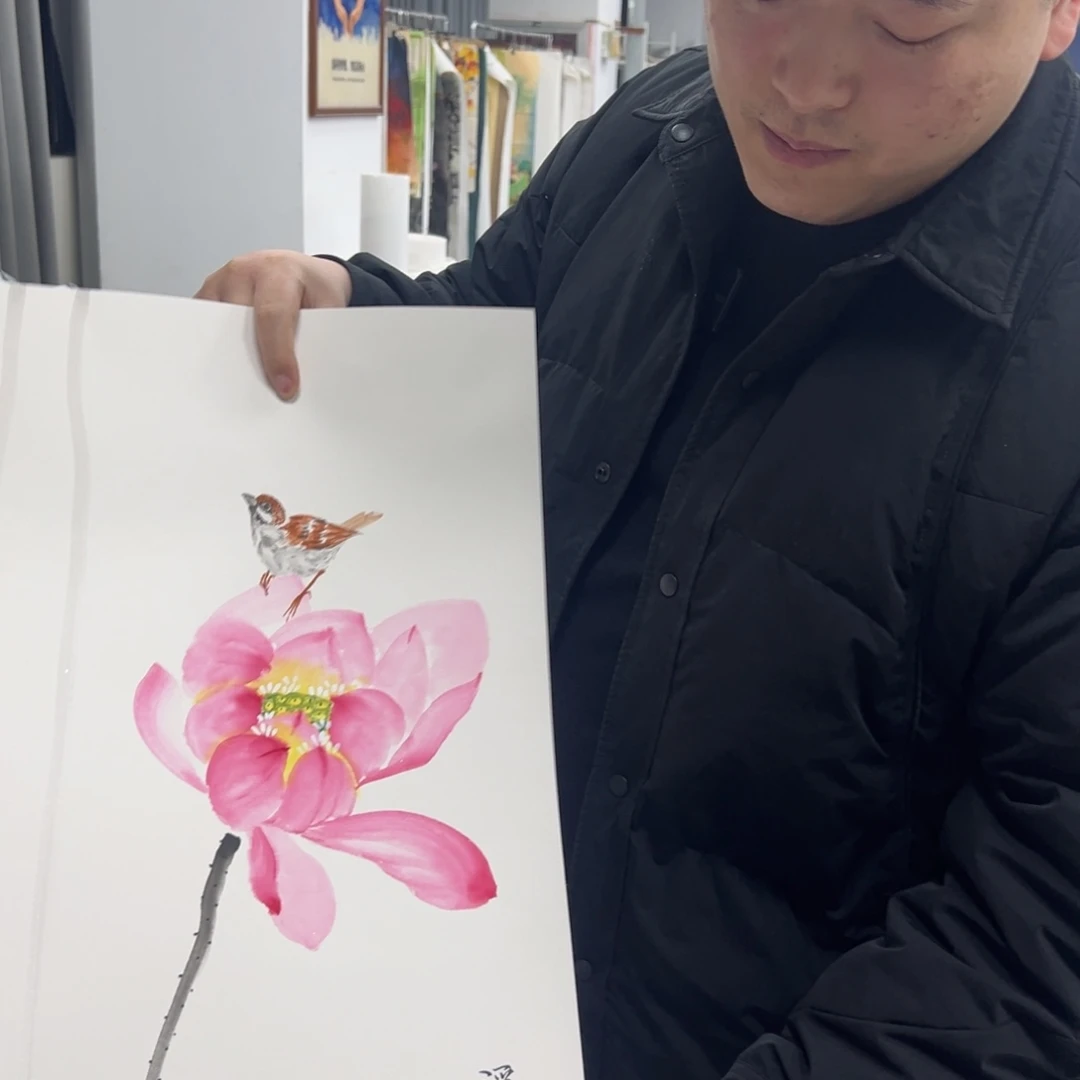 国画卖字画的小老板