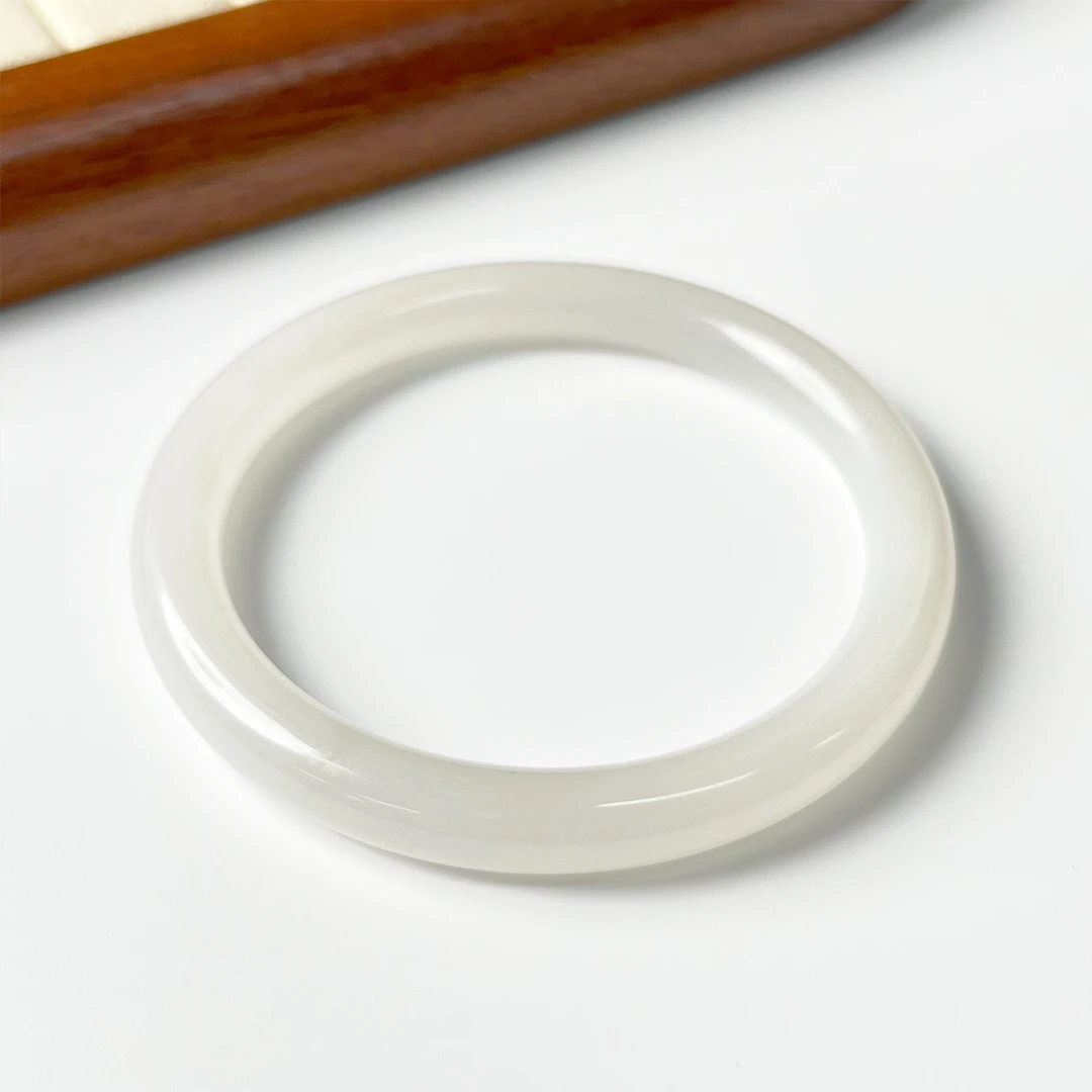 【午阳鉴宝】和田玉玉石手镯52-59圈口WY-GB0132多样性发一