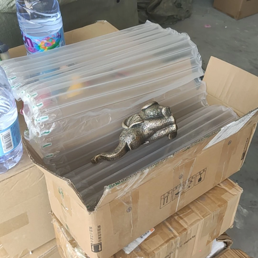 俏***玺合成树脂大象一对不做售后摆件