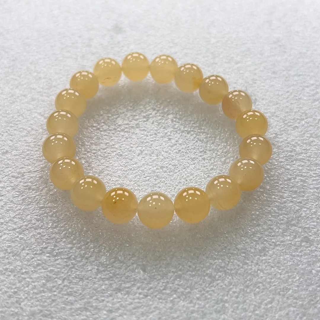 一***儿石英质玉（非洲翠）未镶嵌手链唐唐10.3