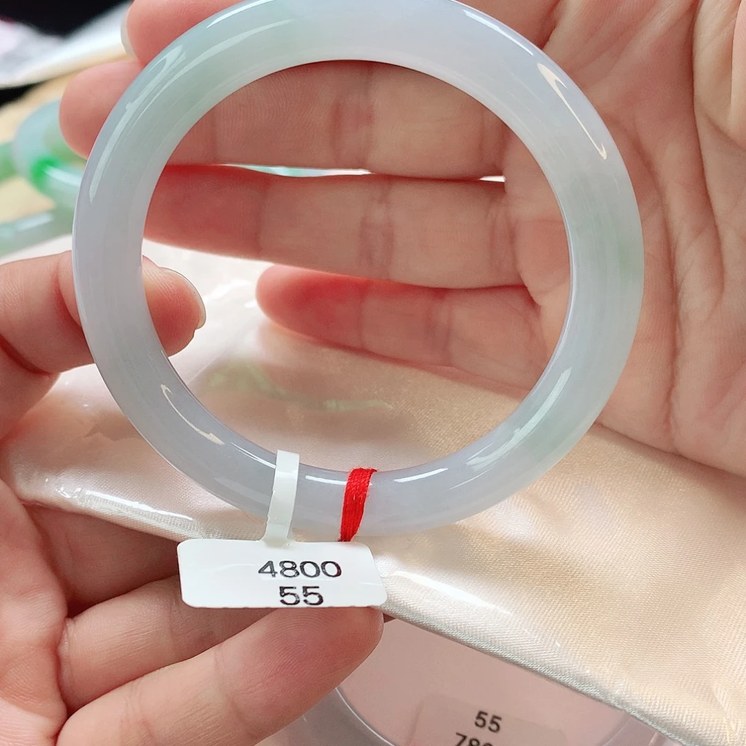 未镶嵌手镯翡翠55圆