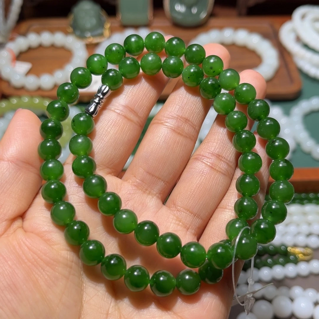 和田玉未镶嵌手链