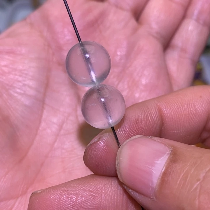 水晶手串未镶嵌月光石