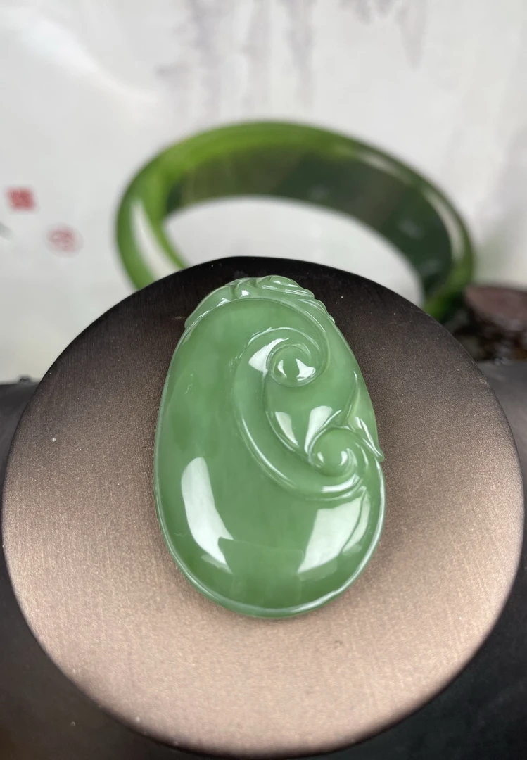 .和田玉如意挂件