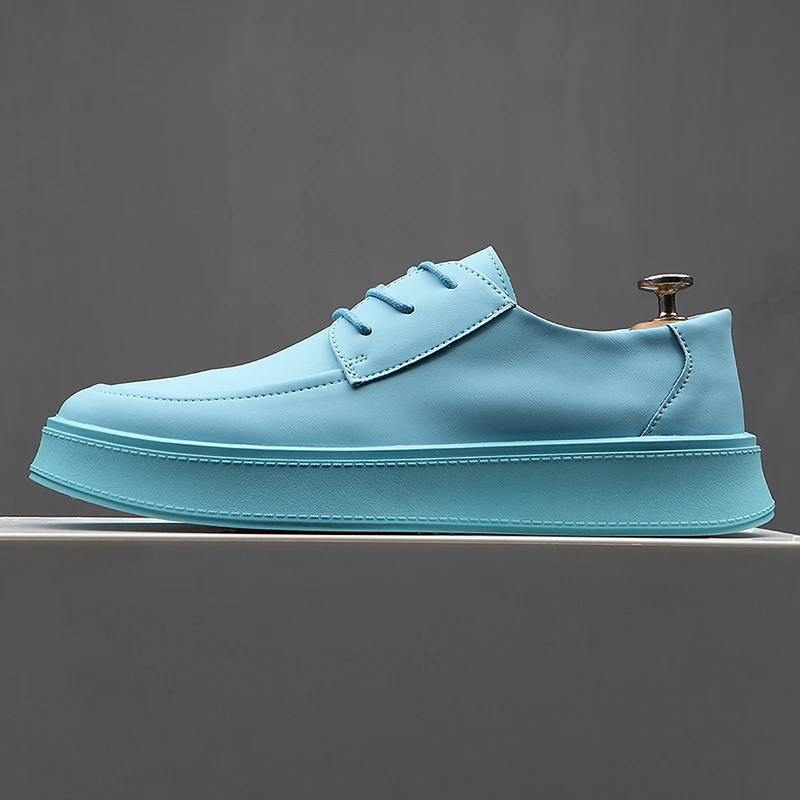 真皮男鞋夏季透气2025新款运动板鞋男士小白鞋子潮鞋英伦休闲皮鞋