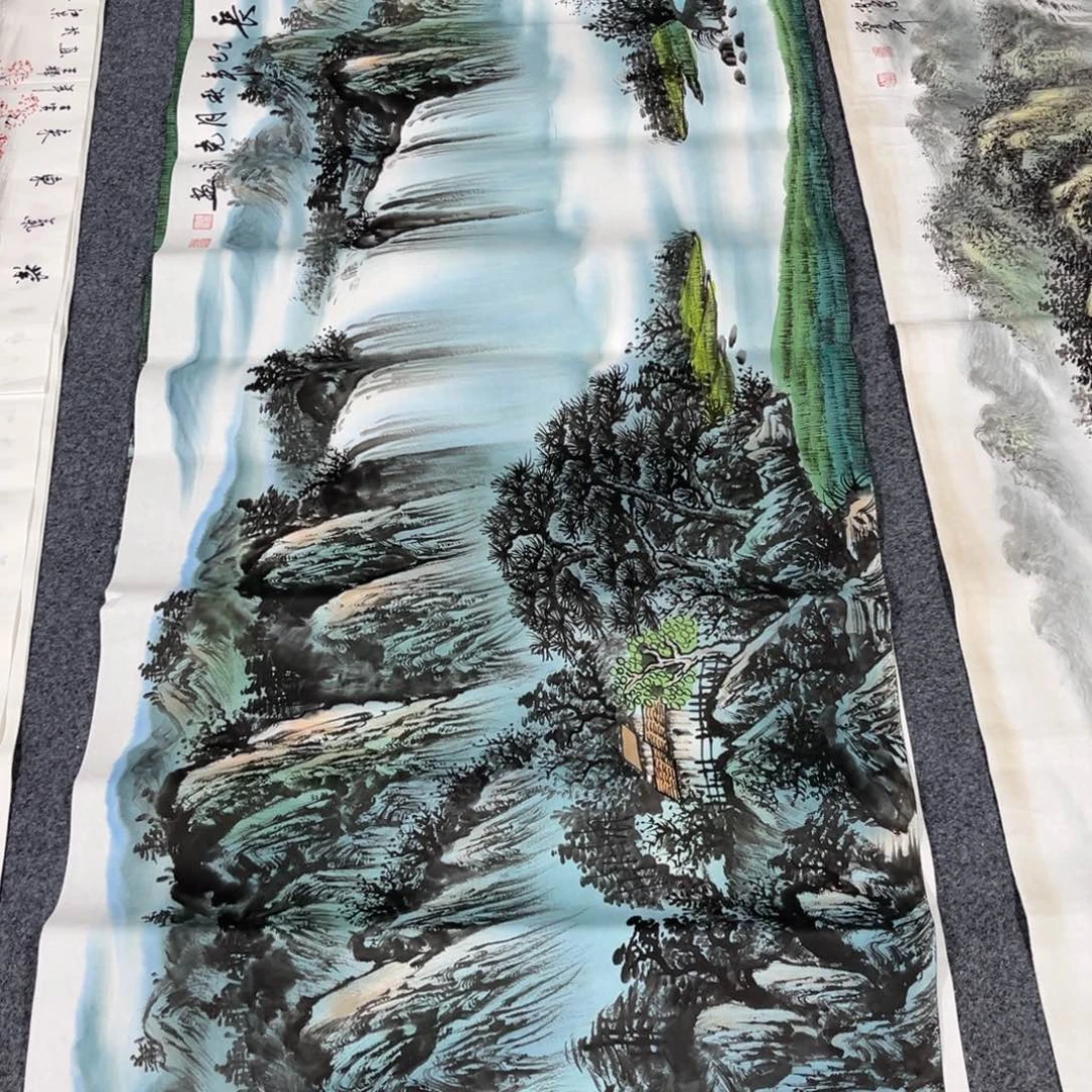 国画国画山水作品