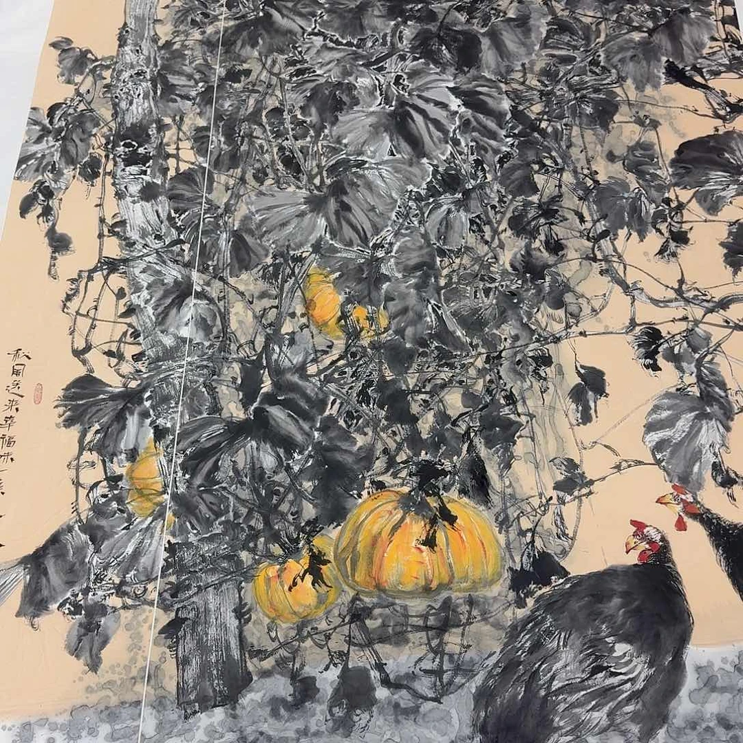 国画多次参加国内外大型