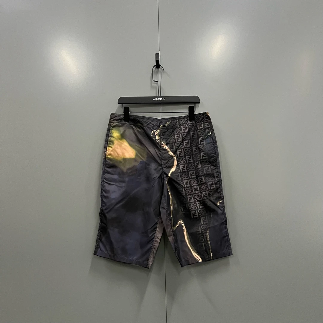 95新 FENDI/芬迪 (ll) 芬迪 撞色抽象老花印花短裤 46