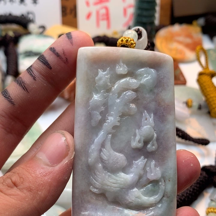 翡翠未镶嵌颈饰保真天然a货翡翠