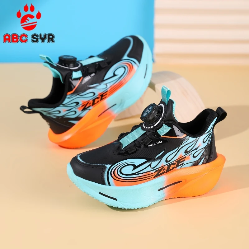 ABC SYR秋季新款儿童运动鞋男童童鞋跑步鞋皮面儿童鞋子防滑童鞋
