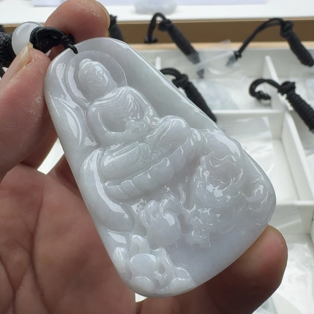 翡翠未镶嵌颈饰天然缅甸A货翡翠