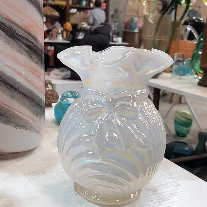 琉璃琉璃花瓶高17口7