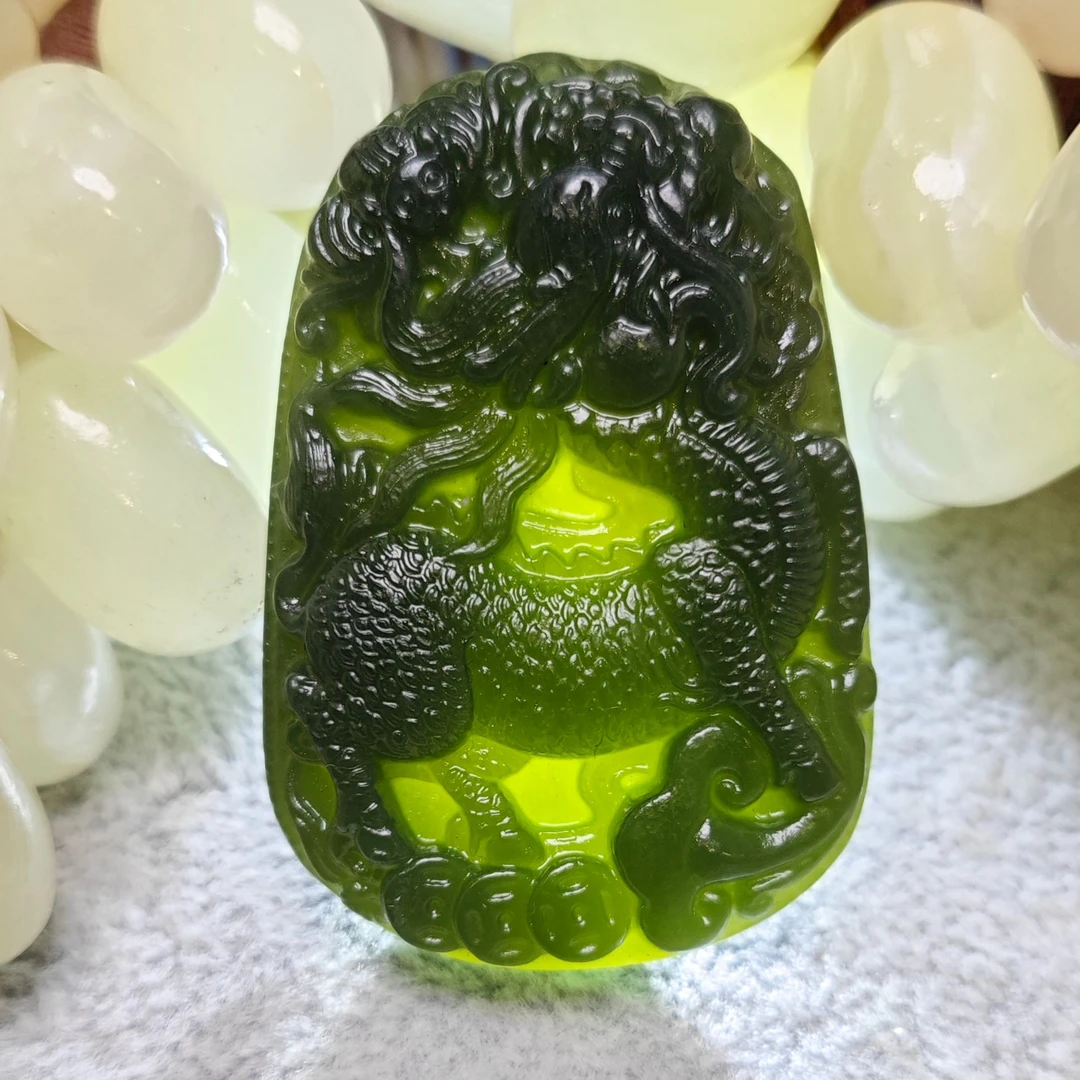 618特惠复古经典黑青玉麒麟吊坠/NYXF-QYDZ-2（多样性发货）