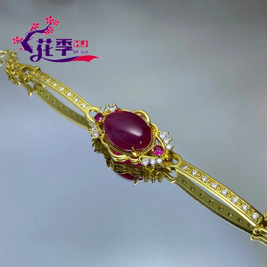 【花季】 原创艳彩鸽血强荧光手链HF116