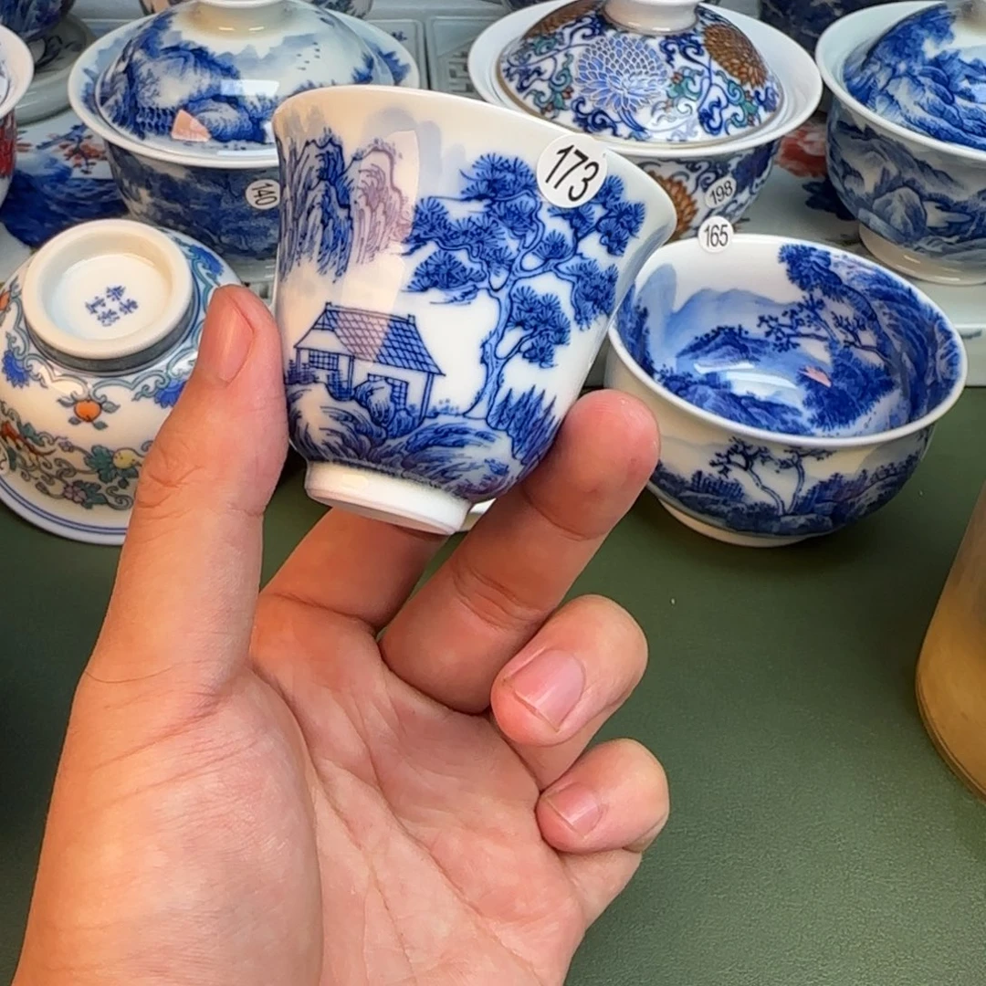 彦祖纯手工手绘茶具173