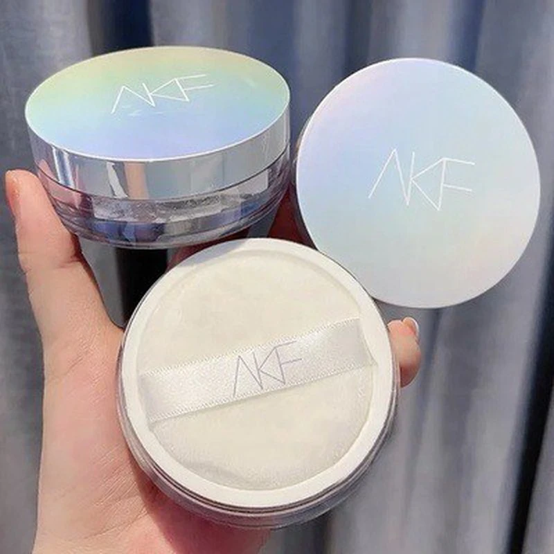 AKF散粉定妆粉防水防汗持久控油不易脱妆蜜粉饼女散粉正品