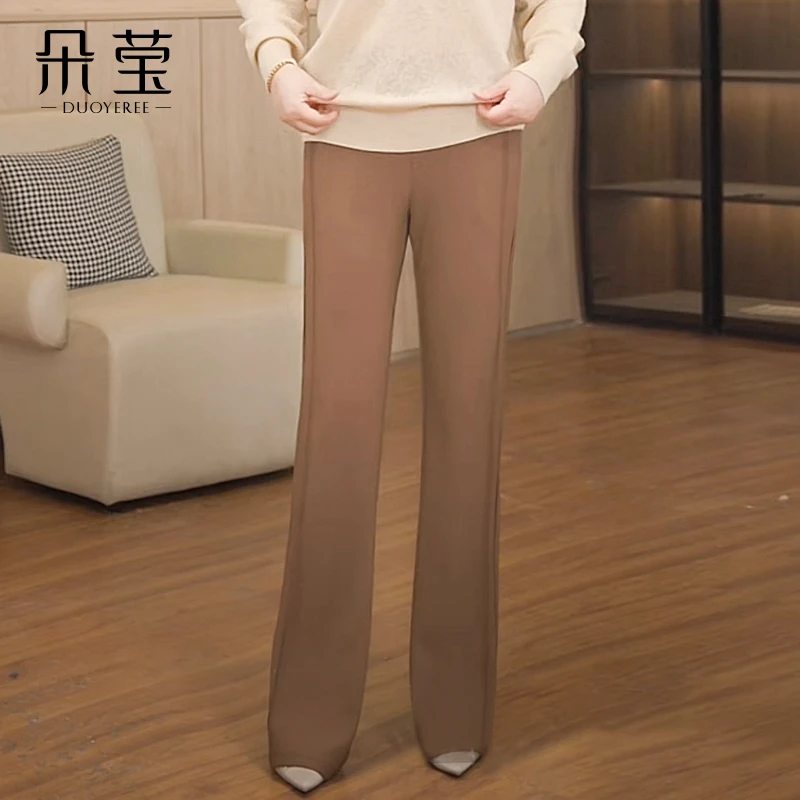 【双11好物】妈妈装显瘦直筒喇叭裤子中年女装中老年人休闲长裤888