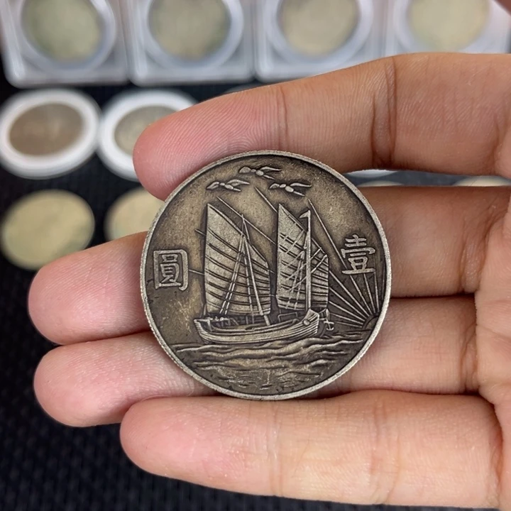 金属大头龙洋船洋工艺品