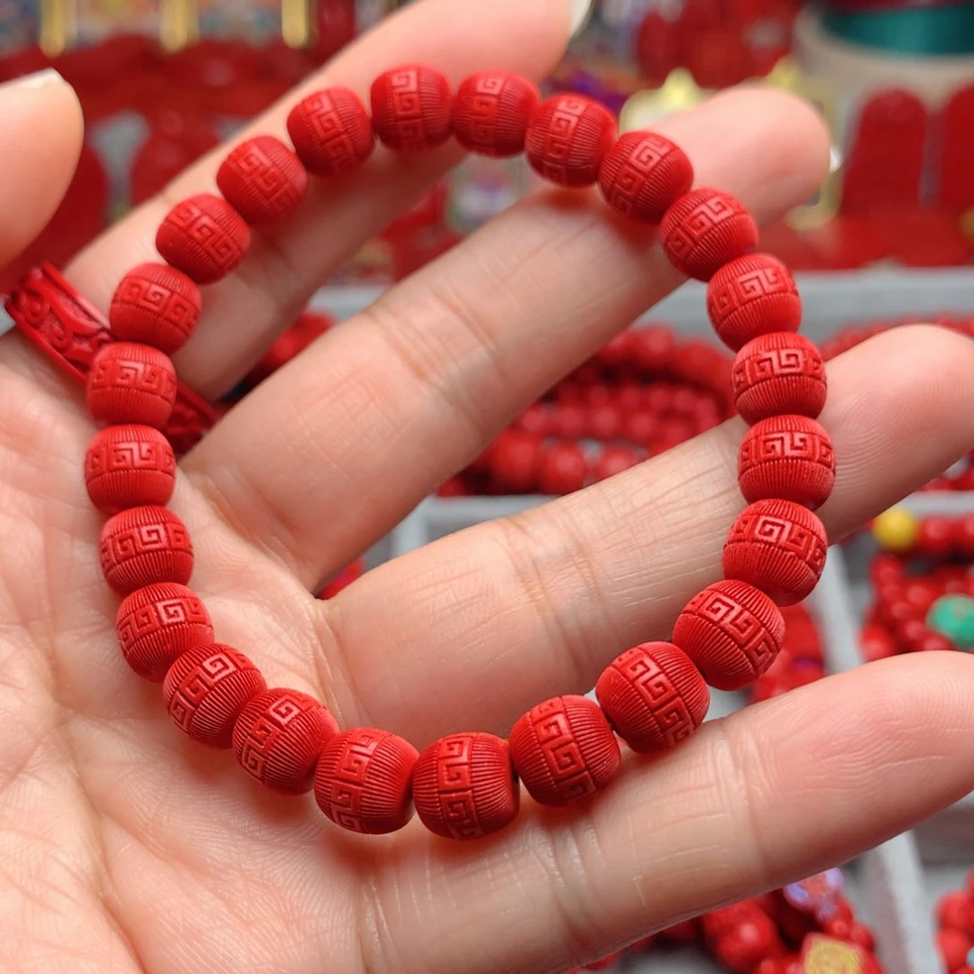 天然辰砂工艺品朱砂手串