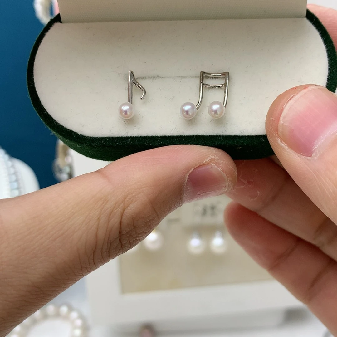 【闪购商品】淡水珍珠耳饰银S925镶嵌