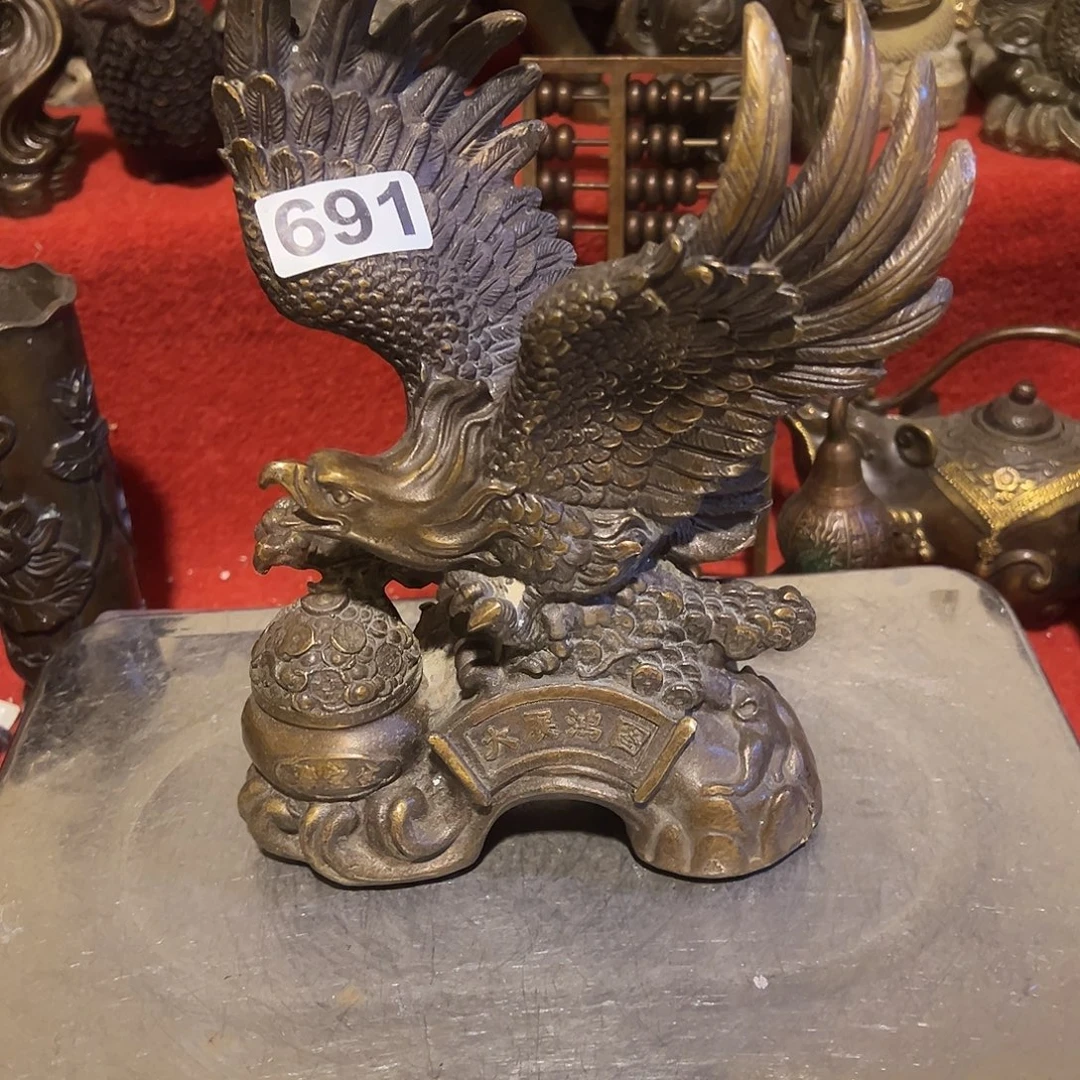 黄铜摆件，文房摆件