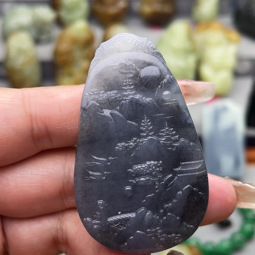 和田玉未镶嵌颈饰