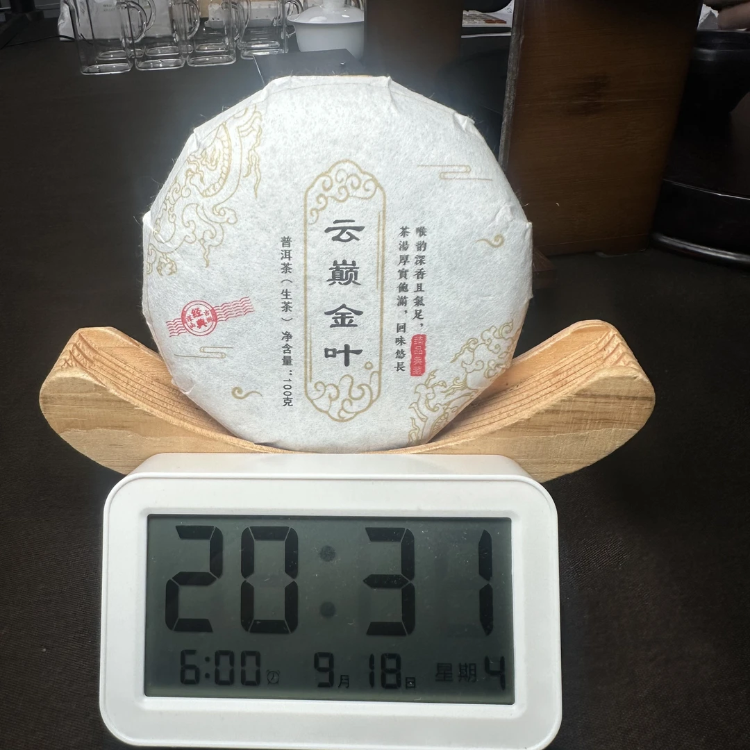 【357号】2023年头春云巅金叶生茶100g（9月18号）C