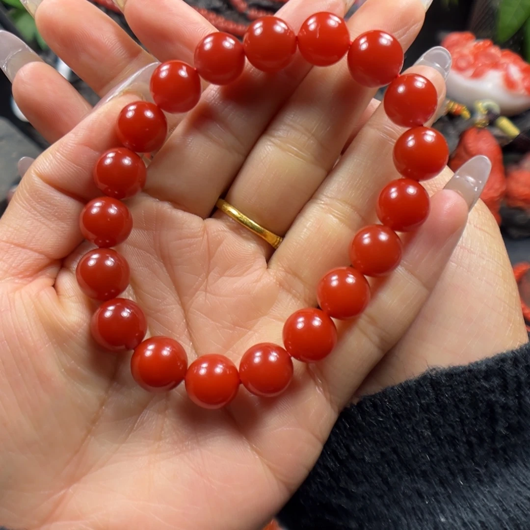 快***贝南红玛瑙未镶嵌手串