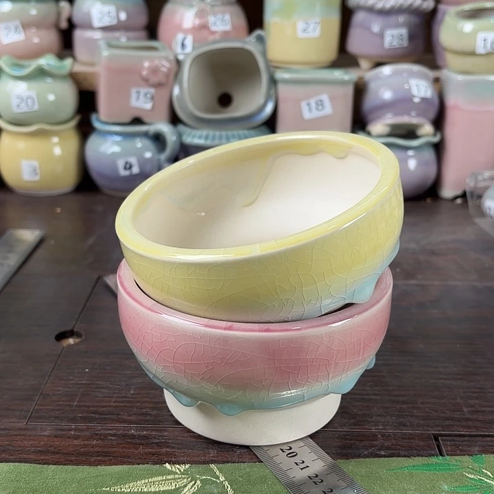 红陶量货/口高深浅搭配发2个